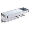 Wall Mounted Bathroom Shelf with Towel Bar Aluminum kitchen and bathroom shelf Holder