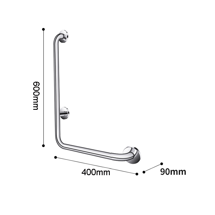 Stainless Steel Bathroom L-Shaped Grab Bars for Disabled Safety-F1006 