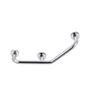 Public Bathroom Stainless steel Curved Support Angled Handrail Safety Grab Bars-F1009 